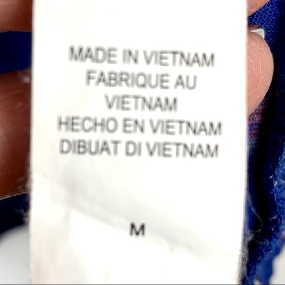 Lucky Brand Blue Print Top - Picture 7 of 11